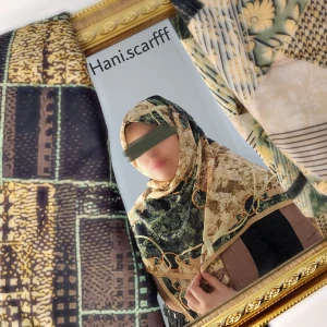 روسری نخی قواره ۱۲۰ (چهار فصل)کد ۳۴