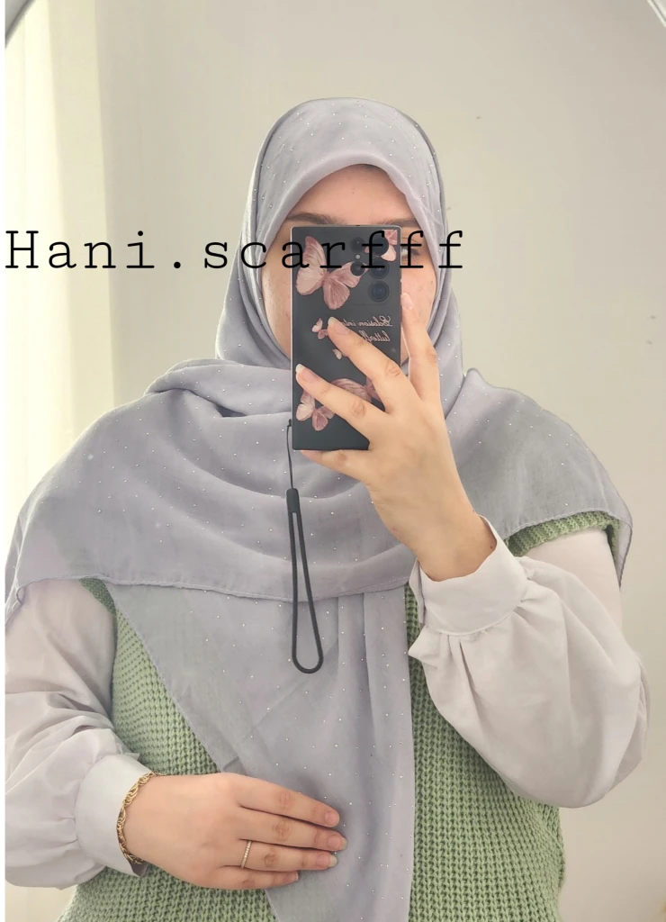 روسری اسلیپ نگین دار کد ۸۰