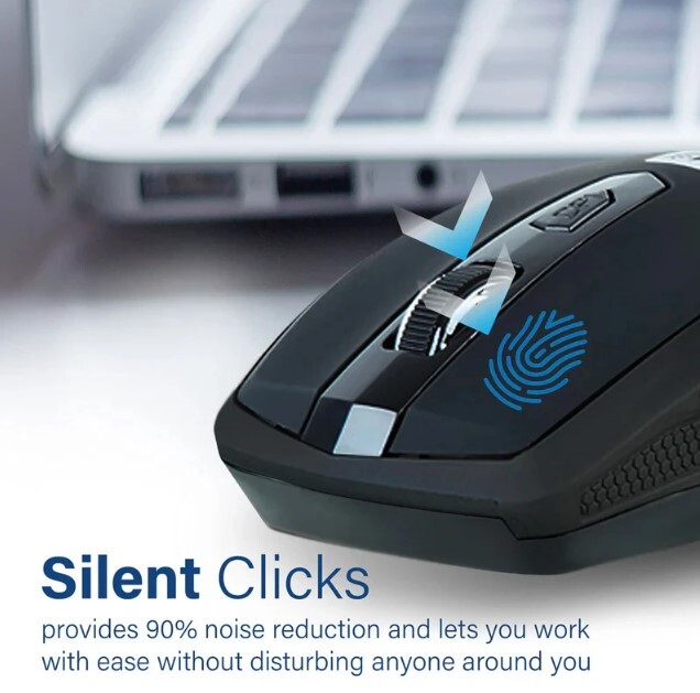 ماوس بی سیم پرومیت مدل BREEZE- مشکی