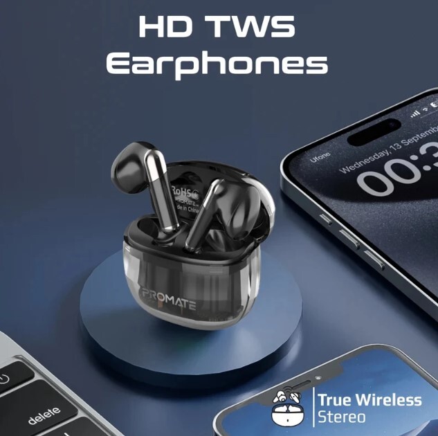هدفون بی سیم پرومیت مدل TRANSPODS