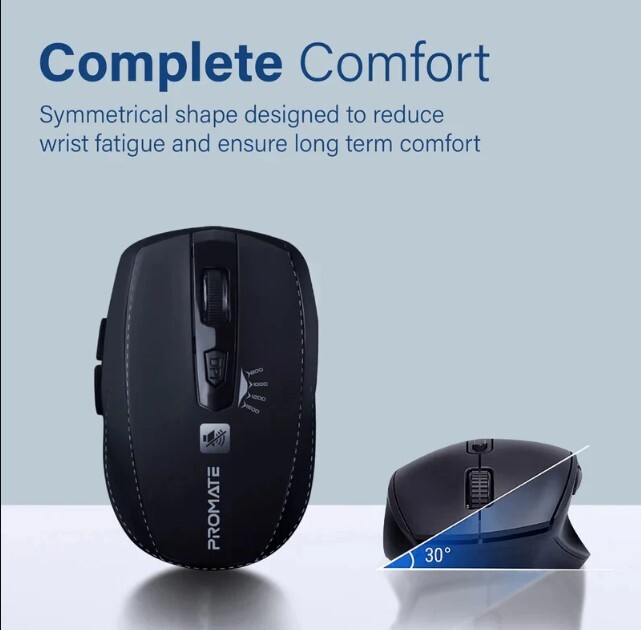 ماوس بی سیم پرومیت مدل BREEZE- مشکی