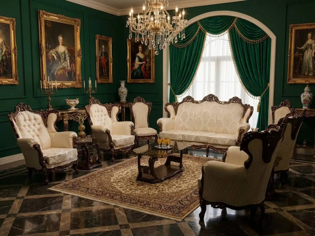 مبل استیل نه نفره مدل  نوبل